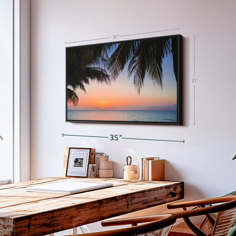 Impression sur toile Cayo Beach Sunset, H 21 po x l 31 po