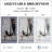 LED Full Body Mirror With Lights Extra Large Full Length Vanity Mirror With 3 Color Mode Lights