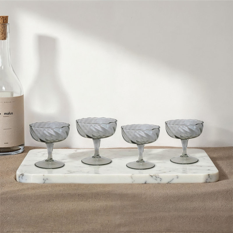 Verre taillé soufflé à la main