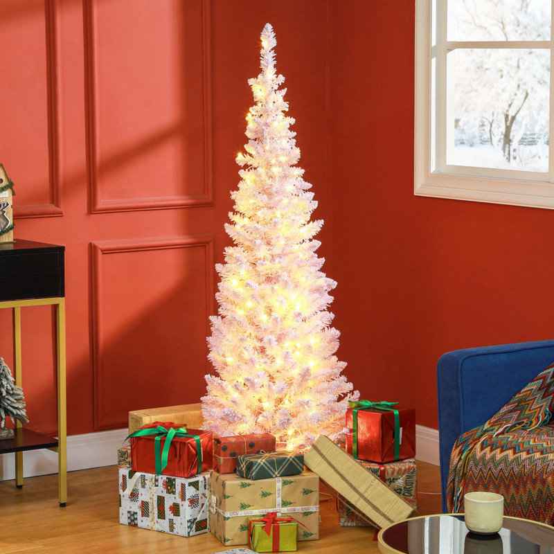 Arbre de Noël artificiel haut 5 pi avec 160 lumières DEL blanc chaud et 294 pointes