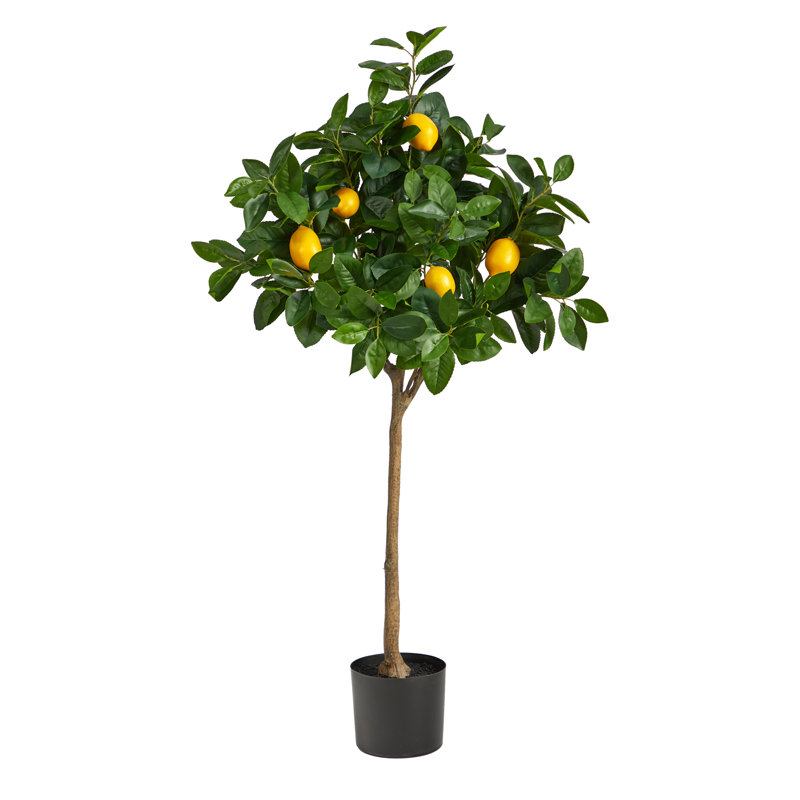 48'' Faux Lemon Tree in Pot