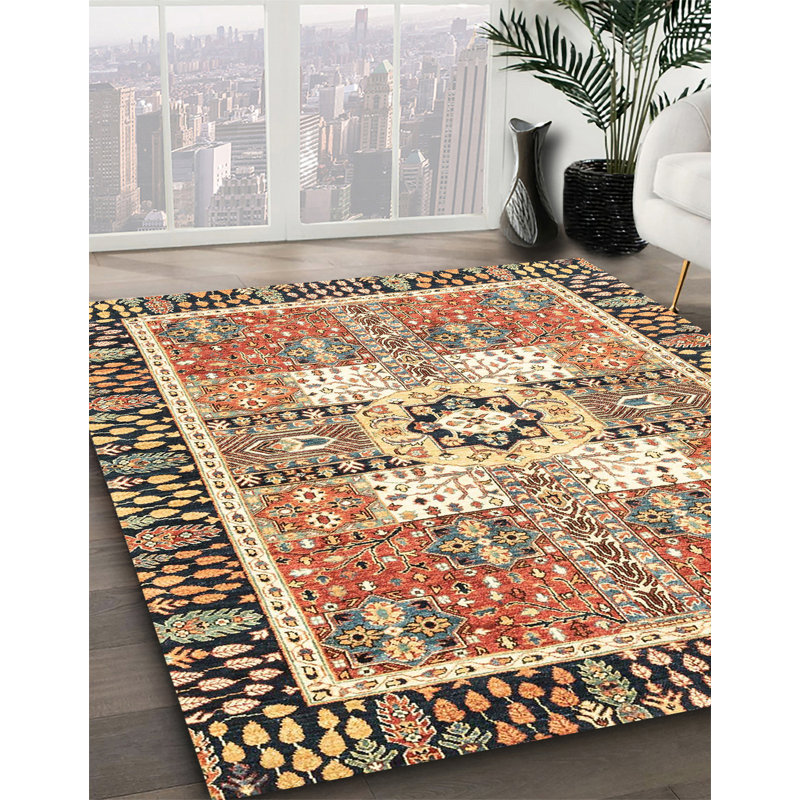 Abstract Indoor Rug, Square 4'