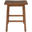 Farmhouse Counter Height Wood Dining Stools, 2-Pack Walnut, Space-Saving Kitchen Seating