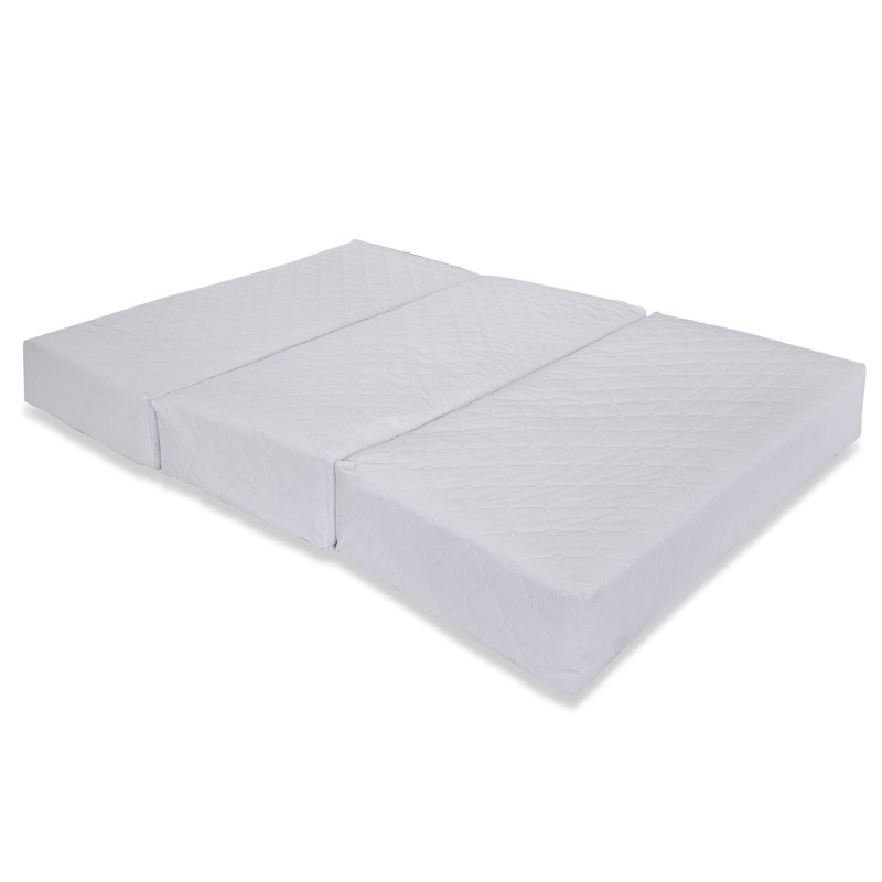 Multi-Use Waterproof Folding Mini Crib Mattress/Play Mat with Travel Carry Case