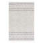 Tapis gris / ivoire tissé à la main en laine / coton Perkinsville-438788022