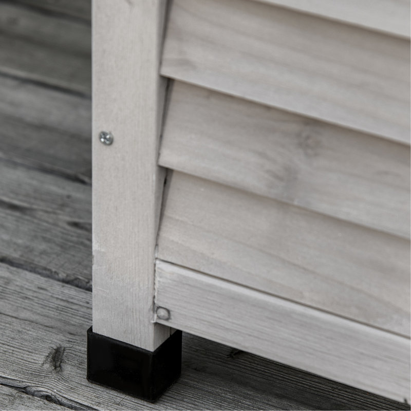 Boîte de rangement pour terrasse 75 gallons - Gris