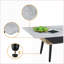 Table basse 47 po avec plateau en verre marbré-1969805308