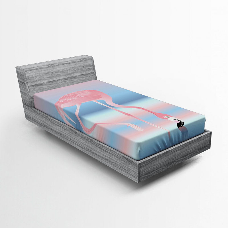 Drap-housse flamant rose, Simple