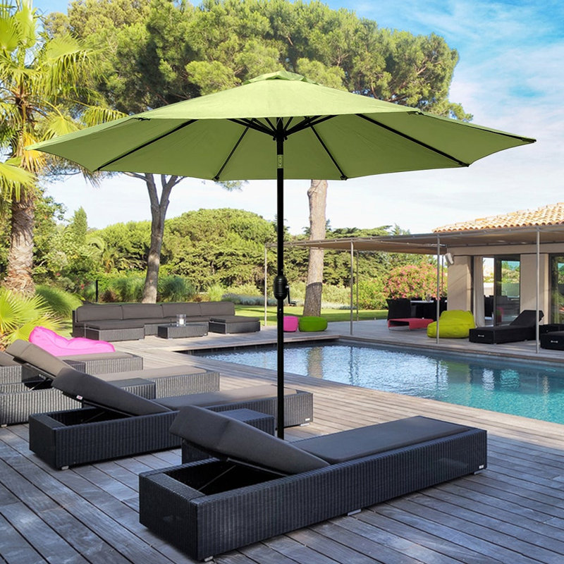 Chrisman 105'' Market Umbrella, Lime Green