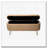 Faux Fur Flip Top Storage Bench with Gold Legs-1722685813