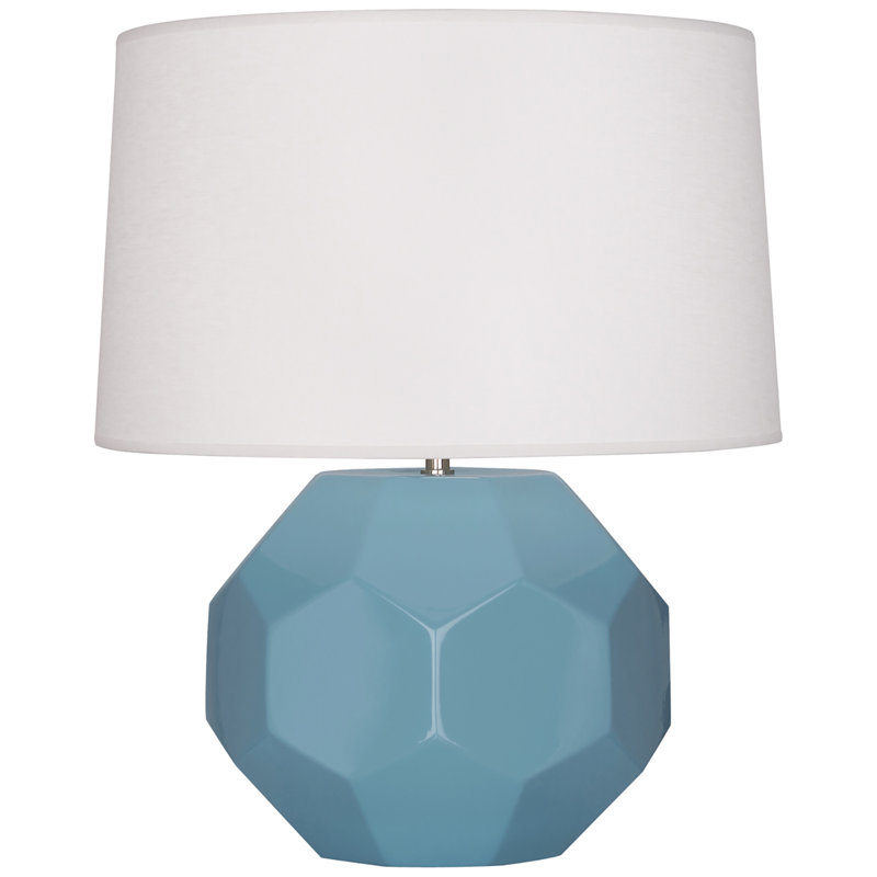 Small Franklin Accent Lamp, Steel Blue, 23.5" H x 19.5" W x 19.5" D