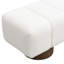 Banc de salle à manger beige en fausse fourrure sans assemblage - capacité de charge de 300 lb, 64 po x 16,36 po x 18 po, pour la maison, non requis, 64 po de long