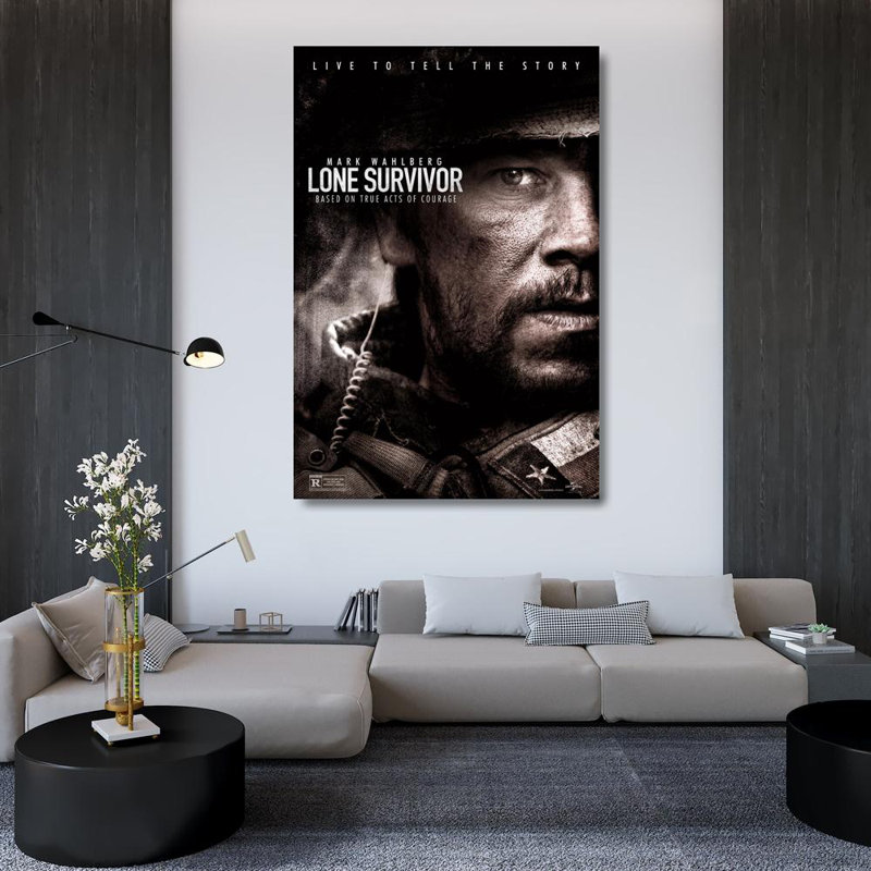Lone Survivor, 48" H x 32" W