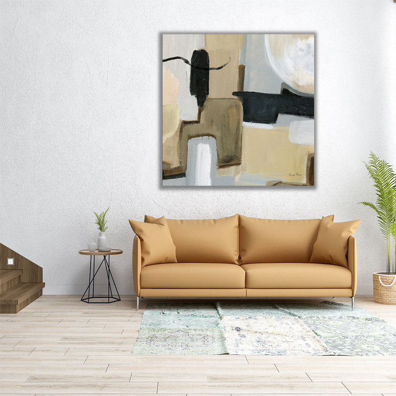 «Earthy Abstract», reproduction d'art sur toile, H 12 po x l 12 po