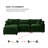 105 Inch Modular Sectional Couch, Soft Chenille Fabric Sofa With Ottoman, L Shape For Comfort And Style