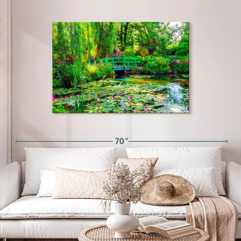 Jardin de Senne Monet à Giverny, France, H 30 po x l 45 po