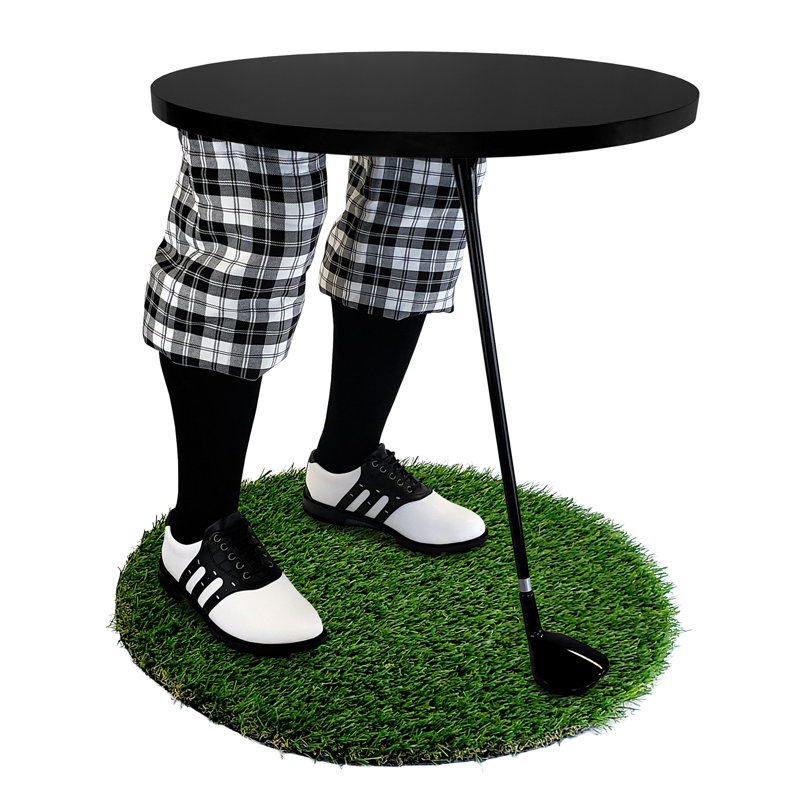 Table de bout abstraite, Noir