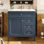 Meuble-lavabo moderne avec lavabo supérieur, avec plusieurs tiroirs et diverses fonctions de rangement pour une meilleure organisation de la salle de bain-1846574644