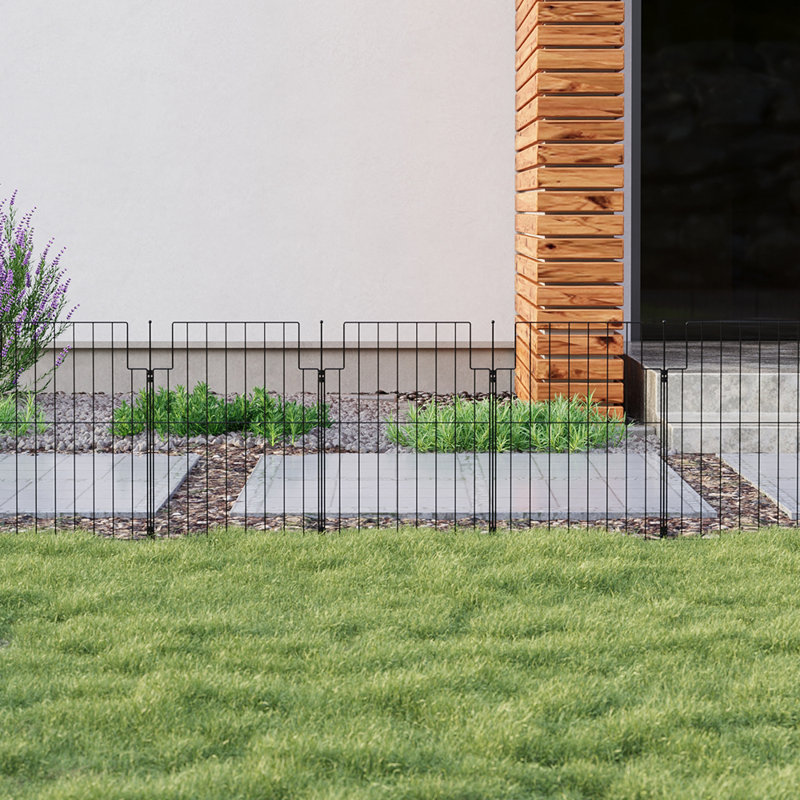 10Pcs Metal Garden Fences