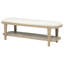Banc de chambre Lucaire capitonné en grès