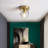 Munshi 1-Light 4.7" Crystal Flush Mount Ceiling Light-1669550096