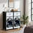 4 Drawer Dresser for Bedroom, Narrow Chest of Drawers, Wooden Top and Study Iron Frame 18"x37.5"-(WxH)