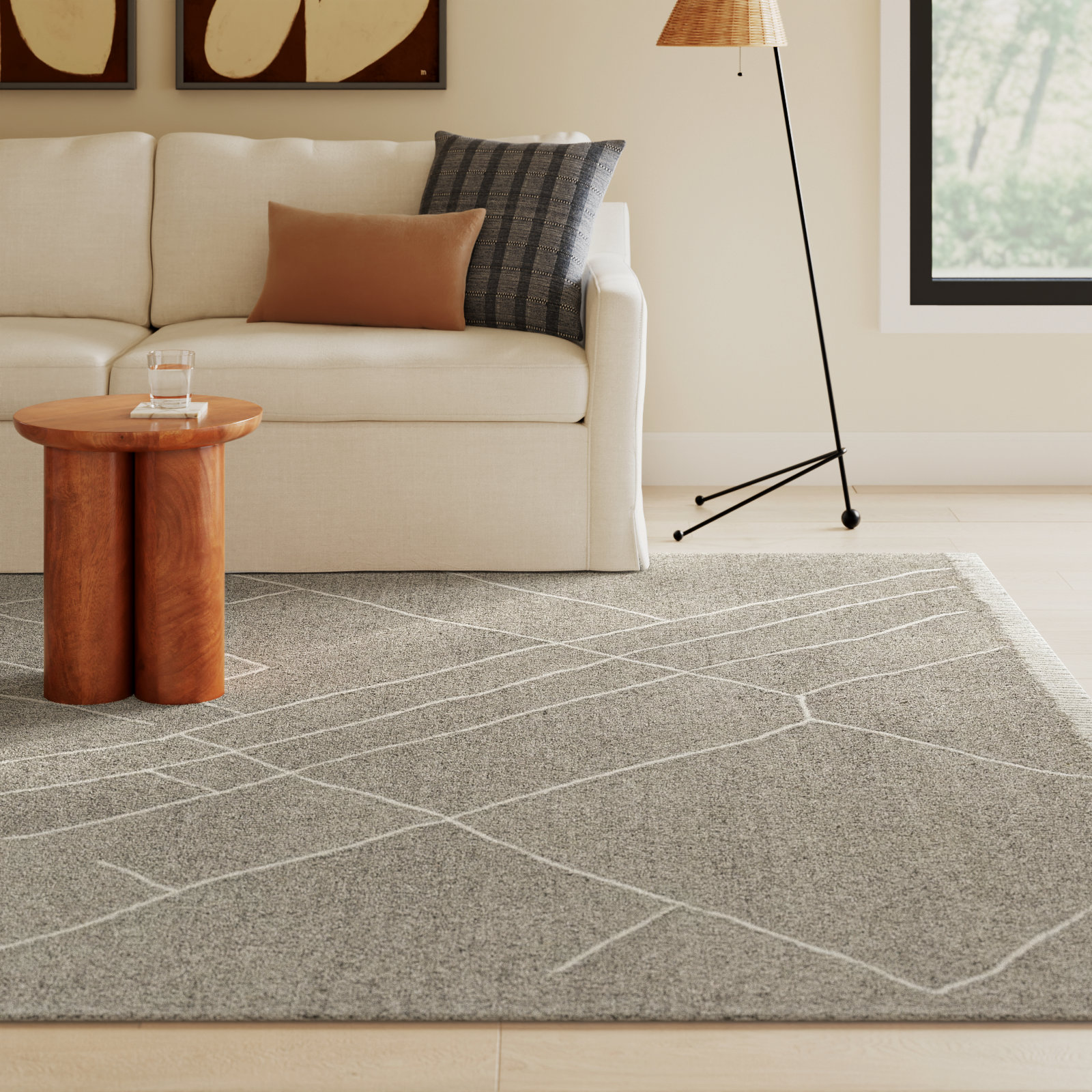 Peregrina Hand-Woven Geometric Rug, Rectangle 8' x 10'