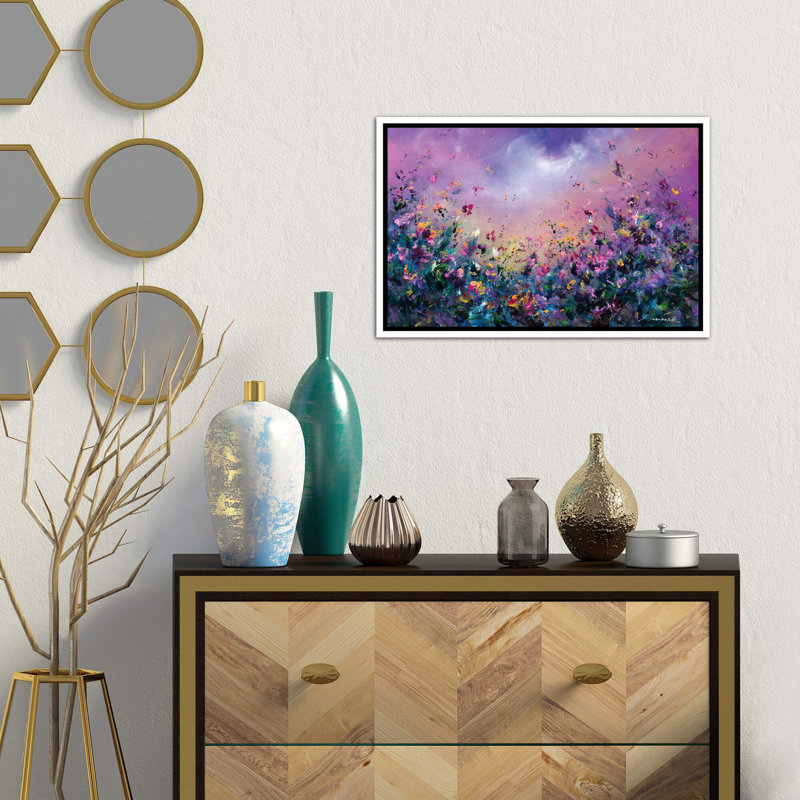 « arc-en-ciel » par jaanika talts-impression sur image, Toile blanche encadrée, H 18 po x l 26 po x P 1,5 po