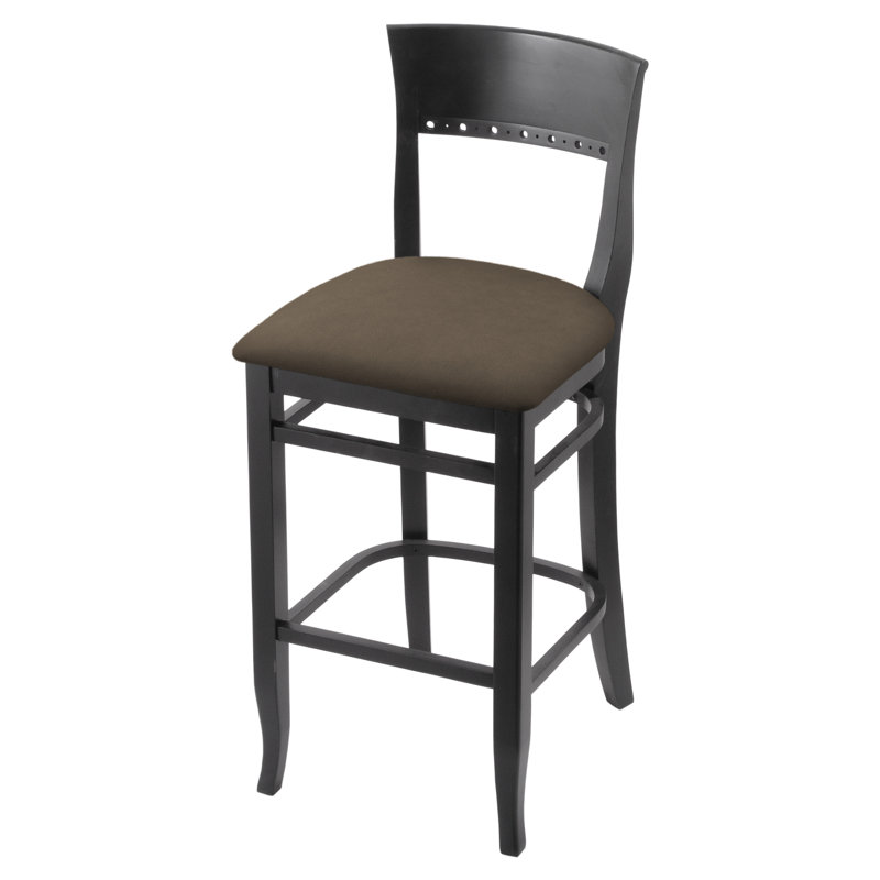 25" Bar Stool, Black, Canter Earth