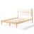 Solid Wood Queen Size Bed Frame Featuring Fleece Headboard, Rubber Base, Four Tapered Legs, No Box Spring Setup Upholstered In Size, Construction, Luxurious Legs And Storage Option-267357919