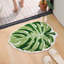  Tapis vert feuille, grand tapis antidérapant en forme de palmier Monstera, lavable à la machine (26 po x 21 po)-121084188-121517413