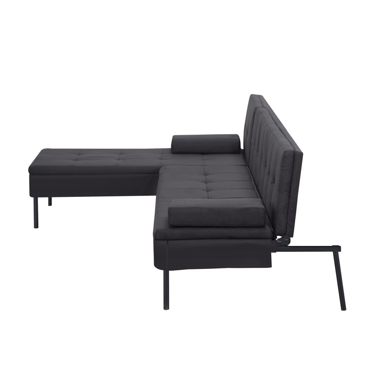 89.4” Convertible Sectional Sofa Bed