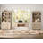 2 Piece Office Set, 56" Executive Desk & Set Of 2 Bookcases With Drawers, Beige