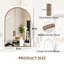Miroir doré antique avec cadre perlé-668186769