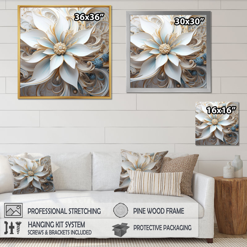 «Electrifiant Vibrant Fact Flowers I», reproduction, Cadre flottant noir, H 16 po x l 16 po x P 1 po