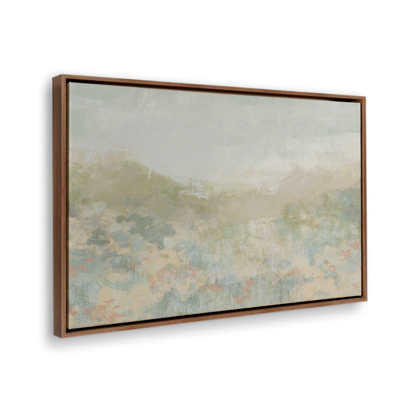«Dreamy Meadow I» par June Erica Vess, reproduction d'art sur toile, Brun, «Floater», reproduction encadrée sans passe-par