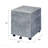 Faux Concrete & Silver File Cabinet For Industrial Office Storage-132089452