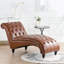 Chaise longue sans accoudoirs touffetée