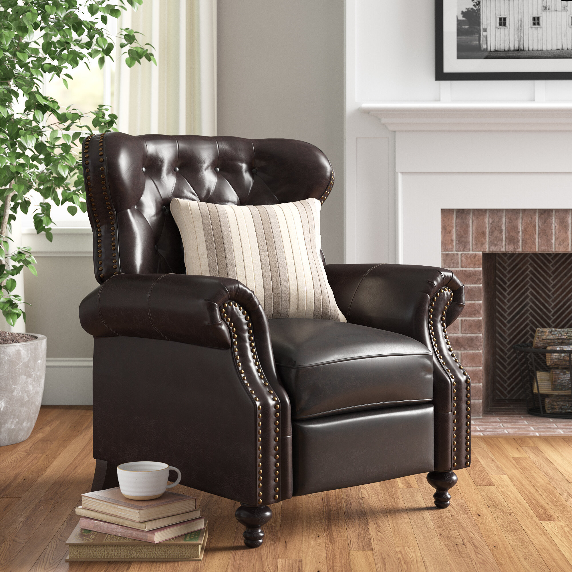 Wayfair wingback recliner online chairs