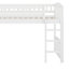 Lit mezzanine simple avec glissoire et échelle-1841651218