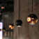 Luminaire sphère suspendu 1 lumières simple Boule