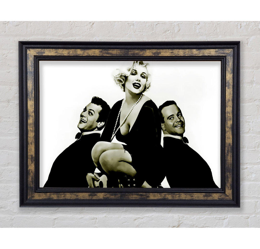 Marilyn Monroe und die Jungs - Bilderrahmen Kunstdrucke