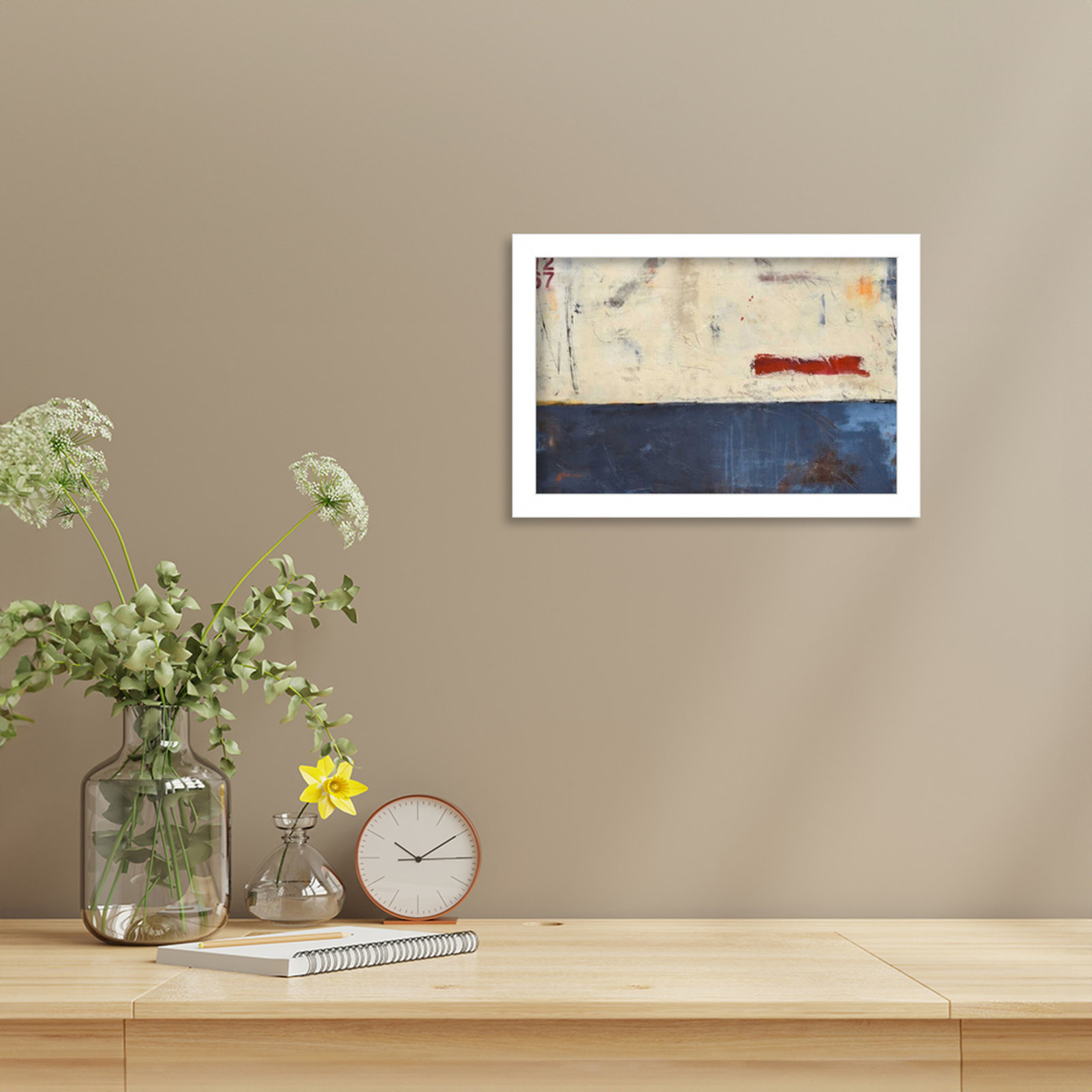 Label 1267 Print by Erin Ashley, 9" H x 13" W, White