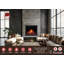 Foyer mural linéaire ultra-mince 35 po Litaeer Latitude (ZEF35XC) avec application WiFi, flamme multicolore, bûches de bois flottant et chauffe-eau 1500 W-1715627257