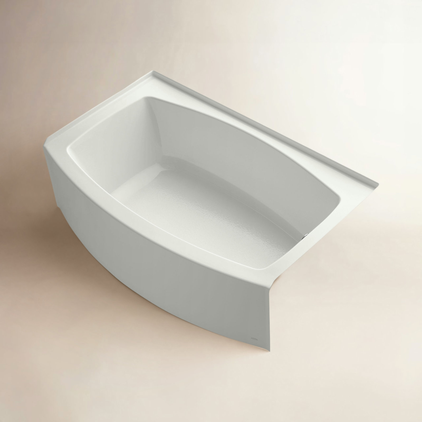 Expanse 60" Soaking Bathtub, Almond, Right