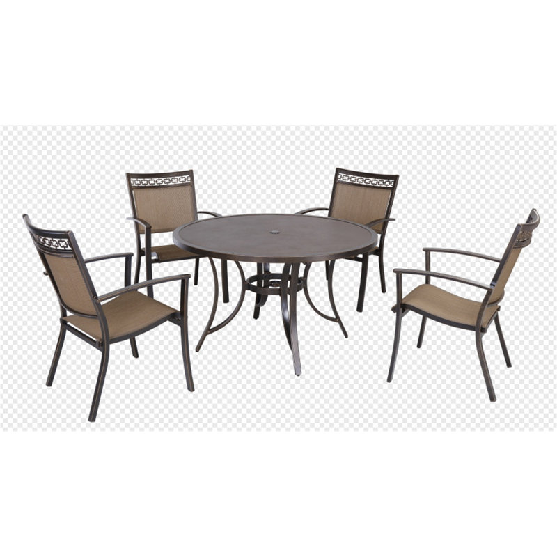 Ensemble de salle à manger en aluminium 47,8 po Lynnette