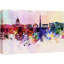 Horizon coloré de Washington City en arrière-plan aquarelle BE03-100095246-100095244