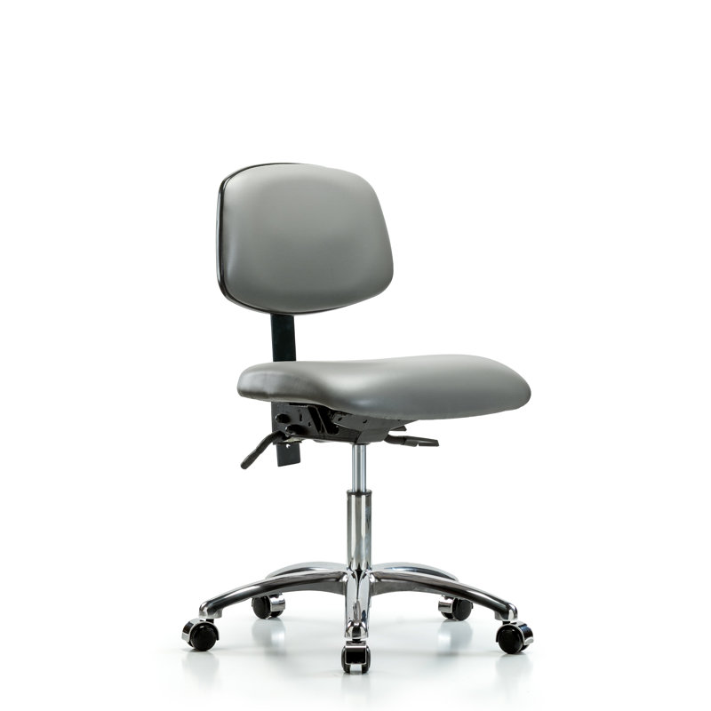 Chaise de travail, Argenté, Non inclinable inclus