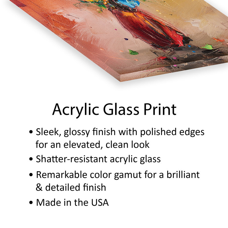 Automne matinée imprimé sur verre acrylique
