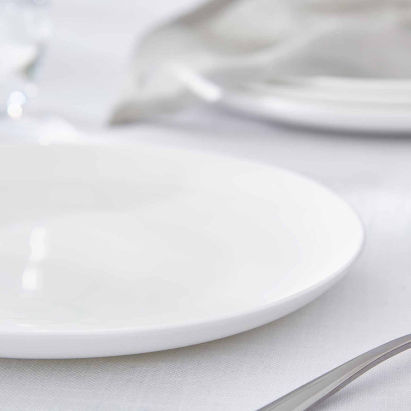 Serendipity White Coupe Plates